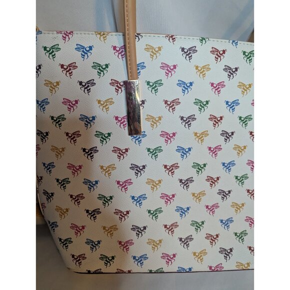 Colorful Bee Tote Bag Crossbody Hand Handbag Shoulder Bag, Save The Bees! - Picture 5 of 16